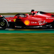 A photo of the 2022 Ferrari testing in Barcelona.